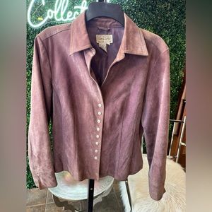 Beautiful light purple leather jacket by Live a Little